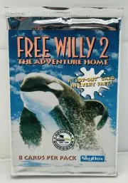 Free Willy 2 The Adventure Home ONE Sealed Pack 1995 Skybox Trading Cards