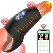 Electric Penis Extender Stretcher Sleeve Penis Enhancer Enlarger Bigger&Remote