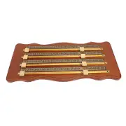 Billiard Score Board 4 Track Brown Billiard Scorekeeper For Pool Table Game EJ