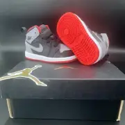 Toddlers Baby Nike Air Jordan 1 Mid (TD) Size 4C BLACK/CEMENT GREY DQ8425-006