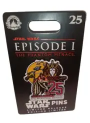 PSL Star Wars Padme Amidala & Jar Jar Binks Pin Badge May the 4th 2024 Disney