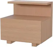 Artiss Bedside Table with Drawer, Wooden Bed Side Tables Storage Chest of Drawer Dresser Nightstand Stand Cabinet, Bedroom Living Room Home Furniture Organiser, with Open Shelf Pine