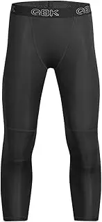 [MOOH] Boys Basketball Compression Pants Quick Dry Youth Leggings Athletic Tights with Durable Knees