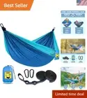Lightweight 1.5lbs Hammock with Adjustable Tree Straps - Perfect for Outdoors