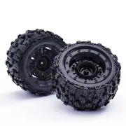 2PCS ZD Racing MT16 1/16 RC Car Parts Tires Wheels Rims Pre-Glued Vehicles Models Spare Accessories 16026