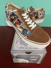 Vans Old Skool Disney 100 Shoes Scrapbook Mult Sneaker Men's Size 6,Women's 7.5