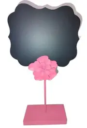 Spring Shop Hobby Lobby Pink Flower Chalkboard Stand Baby Shower Birthday Girls