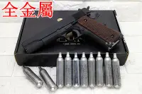 在飛比找Yahoo!奇摩拍賣優惠-台南 武星級 iGUN M1911 手槍 CO2槍 黑 實木