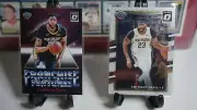 Lot 2 Donruss Optic #91 + ANTHONY DAVIS 2018-19 Franchise Features Purple #19