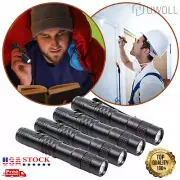 4 PCS Tactical LED Flashlight Clip Mini Penlight Pocket Portable Torch Lamp