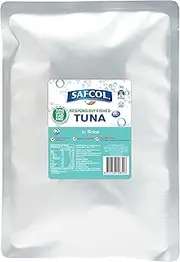 Safcol Australia SAFCOL Responsible Caught Tuna in Brine 3kg Pouch, 4 Pack, 1 x 12 kg