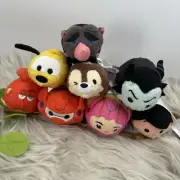 Disney Tsum Tsum Plush piglet Baymax, Fdng Dory, Pluto, Sleeping Beauty Lot Of 9