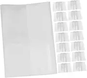 Angoily 20pcs Book Covers Transparent Protective Sleeves for Textbooks Easy Application and Design Clear Book Protection for Classroom Use