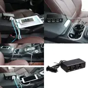 24V to 12V 3 Outlet Cigarettes Lighters Adapter with USB Port for Phones Tablet