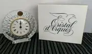 Cristal d'Arques France Lead Crystal Clock Bretagne. BNIB!! Great Holiday Gift!