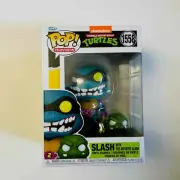 Funko POP! TMNT Ninja Turtle #1558 Slash With Pre-Mutated Slash & Protector