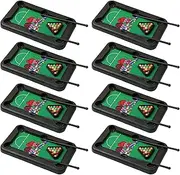 8 Set Table Top Pool Table - Billiards Pool Table - Kids Pool Table - Table Top Pool Game - Small Billiards Desktop Family Games Set | for Friends Family Children