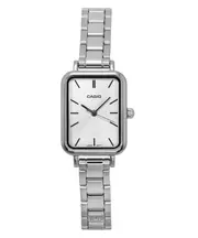 Casio Stainless Steel Light Blue Dial LTP-V009D-2E Splash Proof Ladies Watch