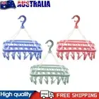 Laundry Hanger with 32 Clips Hanging Rack for Clothes Underwear Socks #AU