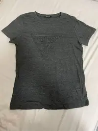 在飛比找Yahoo!奇摩拍賣優惠-GUESS黑灰色T-Shirt