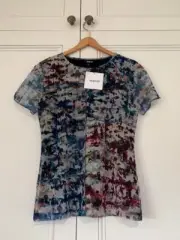 DESIGUAL Fine Knit Short Sleeve Top NEW WITH TAGS Sml