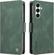 for Samsung Galaxy A26 5G Case with Card Holder, PU Leather Shockproof Durable for Samsung Galaxy A26 5G Phone Case Wallet Case Protective Flip Folio Cover, Green