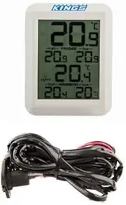 [Adventure Kings] 12V Fridge Wiring Kit Cig Plug + Wireless Fridge Thermometer 30m