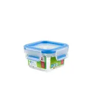 Emsa Clip Close 508535 Boîte Fraîcheur Carrée + Couvercle, Transparent/Bleu, 0,2