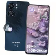 C58 Pro Unlocked Mobile Phones - Android 14 Cell Phone with 24(6+18) GB