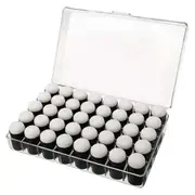 40Pcs Finger Sponge Daubers, DIY Craft Handmade Finger Painting Sponge Set with Storage Box for Craf Black