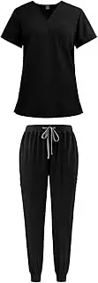 [Tadill] Women Scrub Uniform Set, Work suits for Beauty, Center, Pet Shop