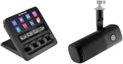 Audio Mix Bundle - Audio Mixer, Studio Controller, Dynamic XLR Microphone for Po