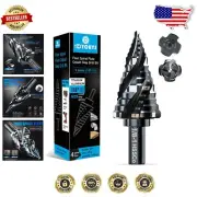 Precision M35 Cobalt Step Drill Bits, 9 Sizes for Stainless Steel & Plastic