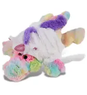 DolliBu Rainbow Alligator Unicorn Plush Stuffed Animal with Outfit - 12 Inches