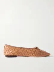 [Loeffler Randall] Loeffler Randall - Landry Woven Leather Ballet Flats - Beige - US11.5 US11.5 Neutrals