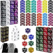 SIXPOINTS 130 Pieces MTG Counter Dice Plus 1 Life Counters Tokens 6 Sided D20 Dice & MTG Counters/Keyword Counters Set Compatible with Magic The Gathering, TCG, Card Games Accessories