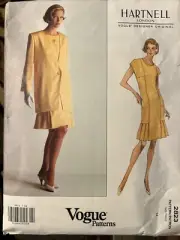 Vogue Sewing Pattern 2823 Hartnell London Womens Jacket & Dress Size 14