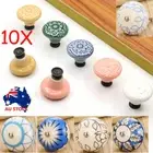 10X Ceramic Kitchen Cabinet Handles Door Knobs Drawer Cupboard Round Pulls AUS