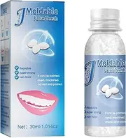 JulyCrab 30ml Moldable False Teeth White Particles Reusable Non-Toxic Temporarily Fill Regain Smile Cosplay DIY