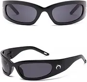 [DUPER] Wrap Sunglasses, Wrap Around Sunglasses, y2k sunglasses, new moon sunglasses, moon, half moon sunglasses, cyber2k