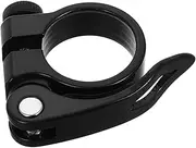 Bike Seat Post Clamp Quick Release Aluminum Locking Clamp for Road Fixed Gear Bicycles Durable Secure Design Fit for Various Models Lightweight Reliable Accessory