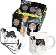 3dRose cgb_58165_1 St. Bernard Dog-Coffee Gift Basket, Multicolor