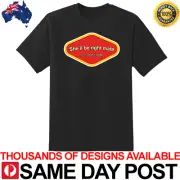 JUST LEAVE IT ALONE VEGEMITE Premium Black Shirt 100% Cotton TShirt Aussie Meme