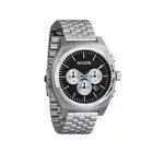 Nixon "Time Teller Chrono" Watch (Chrome/Black/Chrome Sunray) Analog Watch