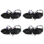 4 x 50 ft HD Security Camera Video Power Cable BNC RCA 960P 720P TVI CVI AHD 1W4