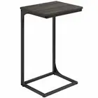 VASAGLE C-Shaped End Table, Side Table for Sofa, Couch Table with Metal Frame,