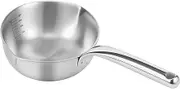 Stainless Steel Milk Pan, Milk Warmer Pot, Mini Saucepan with Spout, Turkish Coffee Pots Butter Warmer, Solid Butter Warmer Pot for Warming Soup