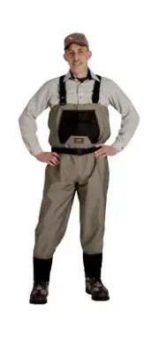 Caddis Men's Affordable Breathable Stocking Foot Wader Large Tan