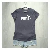 在飛比找Yahoo!奇摩拍賣優惠-PUMA 女生短袖T恤 經典LOGO 側邊剪裁 弧形下擺 K
