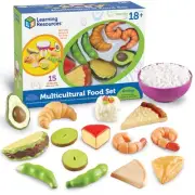 Learning Resources New Sprouts Multicultural Play Food Set, Play Food, Pretend